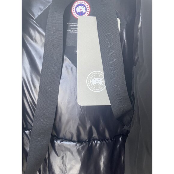 Canada Goose Black Puffer Hooded Belted Long Down Coat Womens - Picture 11 of 16